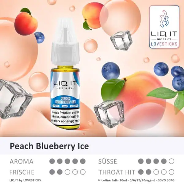 Lovesticks LIQ IT Peach Blueberry Ice