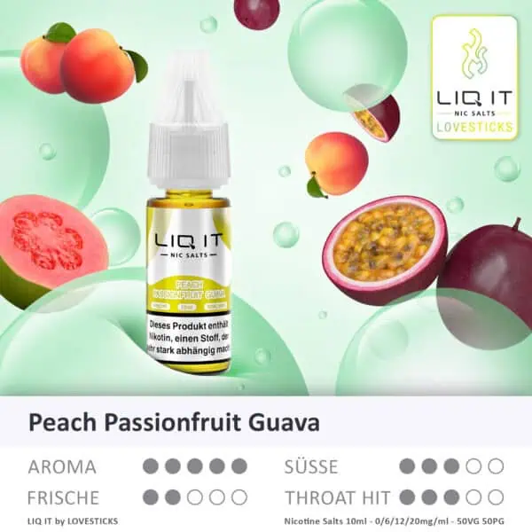 Lovesticks LIQ IT Peach Passionfruit Guava