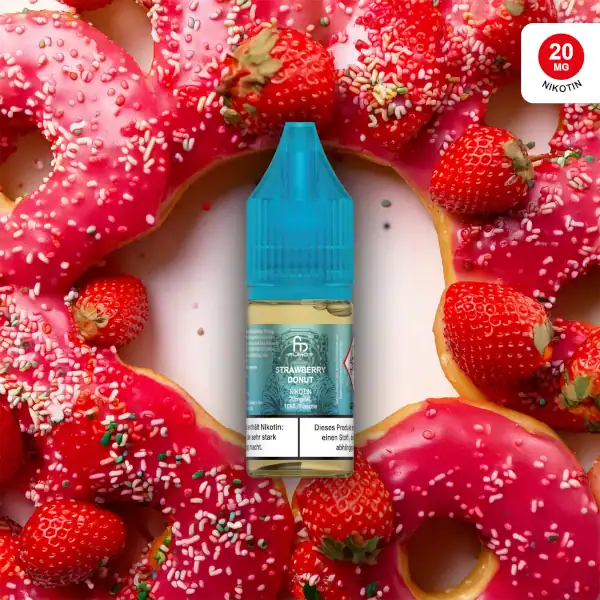 RandM Tornado Strawberry Donut – 20 mg/ml. Süßer Donutgeschmack mit Erdbeernote für Dessertliebhaber. Intensiv, cremig und befriedigend.