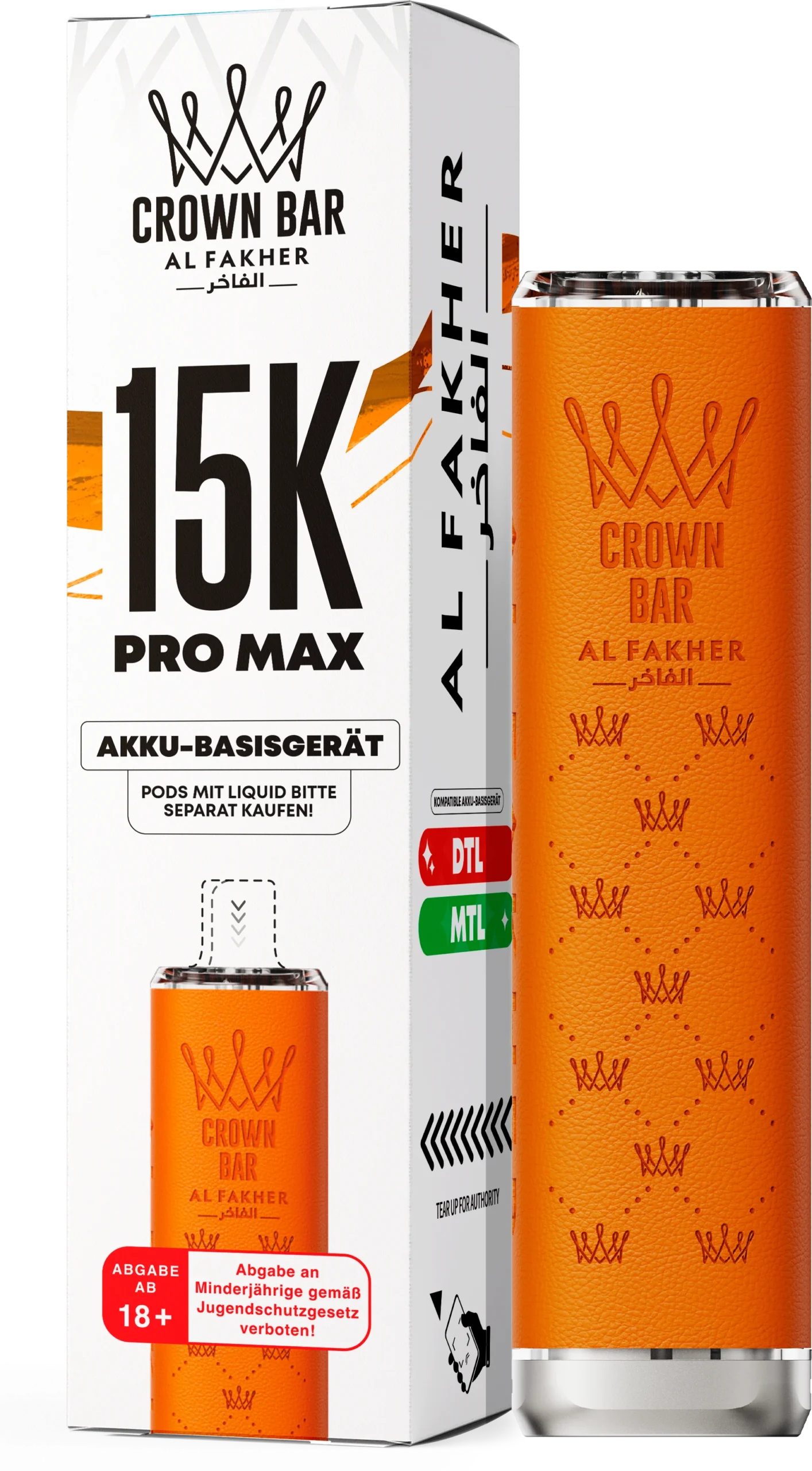 Al Fakher 15K Pro Max Basisgerät Orange
