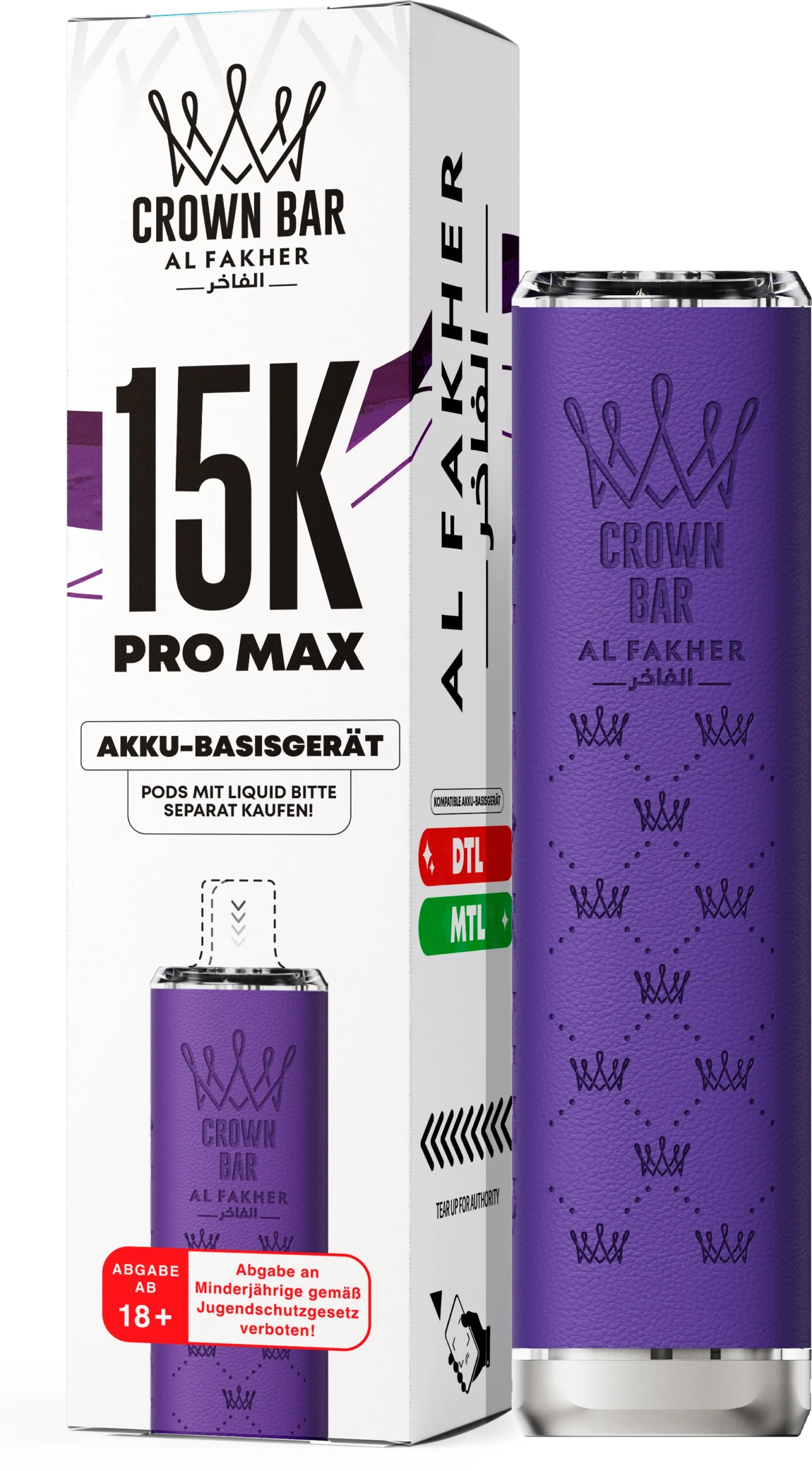Al Fakher 15K Pro Max Basisgerät Purple