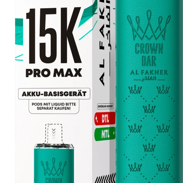 Al Fakher 15K Pro Max Basisgerät Teal