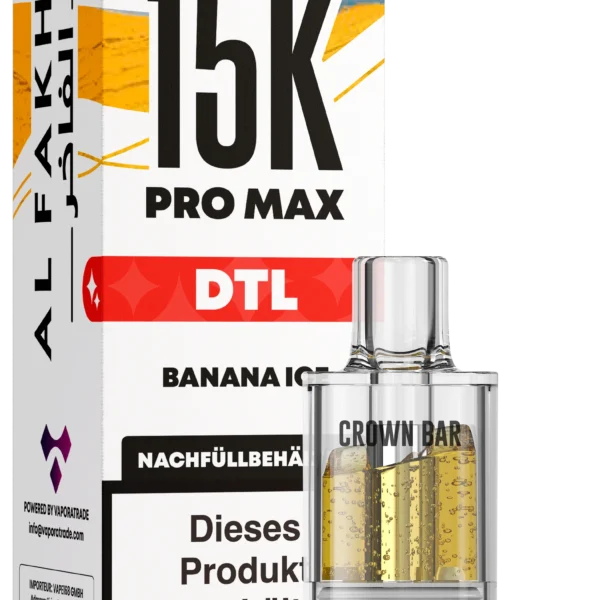 Al Fakher 15K Pro Max DTL Pod – Banana Ice 6 mg Nikotin