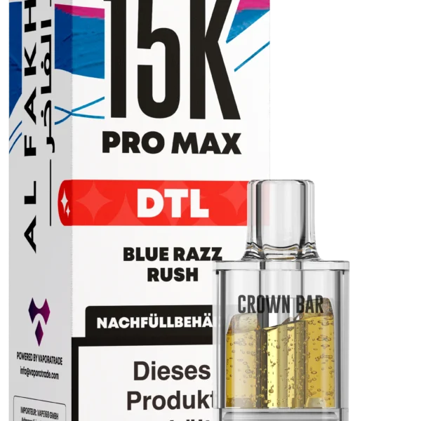 Al Fakher 15K Pro Max DTL Pod – Blue Razz Rush 6 mg Nikotin