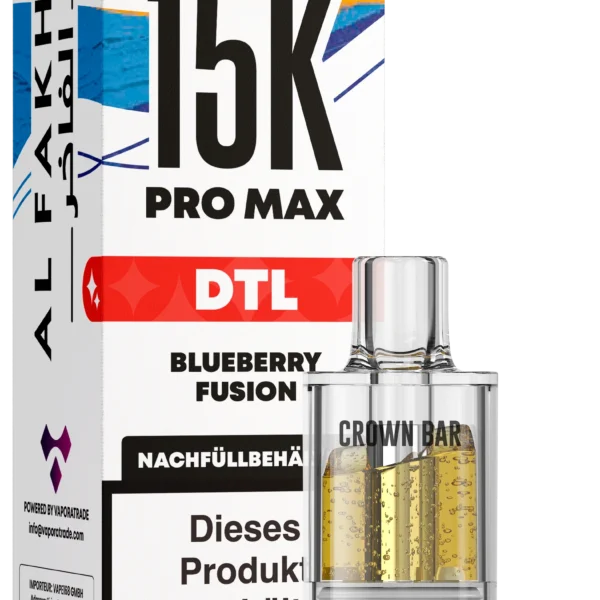 Al Fakher 15K Pro Max DTL Pod – Blueberry Fusion 6 mg Nikotin