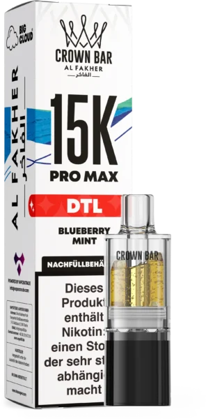Al Fakher 15K Pro Max DTL Pod Blueberry Mint