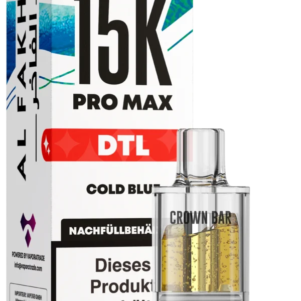 Al Fakher 15K Pro Max DTL Pod – Cold Blue 6 mg Nikotin