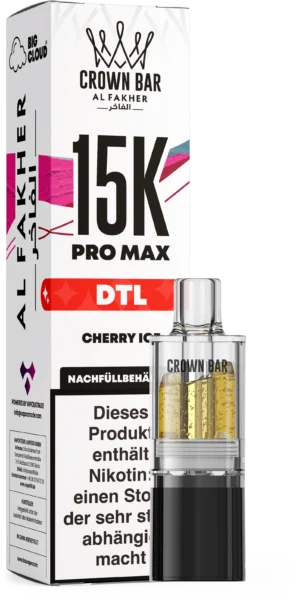 Al Fakher 15K Pro Max DTL Pod Cherry Ice