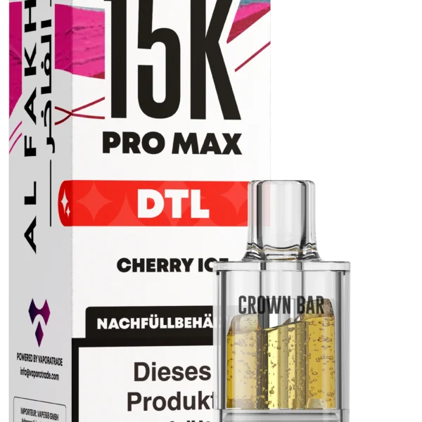 Al Fakher 15K Pro Max DTL Pod – Cherry Ice 6 mg Nikotin