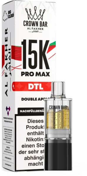 Al Fakher 15K Pro Max DTL Pod Double Apple