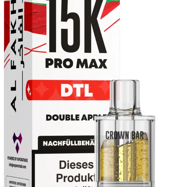 Al Fakher 15K Pro Max DTL Pod – Double Apple 6 mg Nikotin