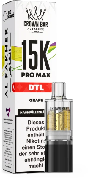 Al Fakher 15K Pro Max DTL Pod Grape