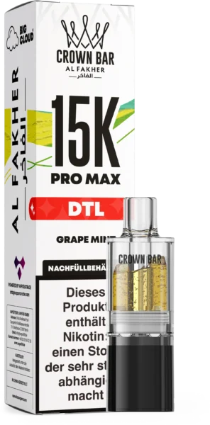 Al Fakher 15K Pro Max DTL Pod Grape Mint