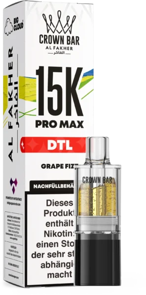 Al Fakher 15K Pro Max DTL Pod Grape Fizz