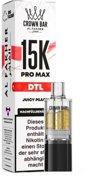 Al Fakher 15K Pro Max DTL Pod Juicy Peach