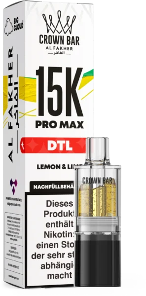 Al Fakher 15K Pro Max DTL Pod Lemon & Lime