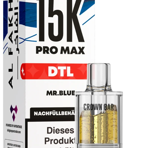 Al Fakher 15K Pro Max DTL Pod – Mr. Blue 6 mg Nikotin