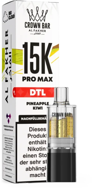Al Fakher 15K Pro Max DTL Pod Pineapple Kiwi