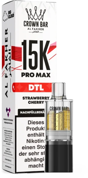 Al Fakher 15K Pro Max DTL Pod Strawberry Cherry
