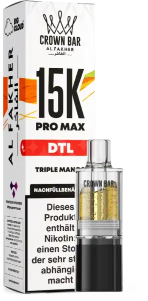 Al Fakher 15K Pro Max DTL Pod Triple Mango
