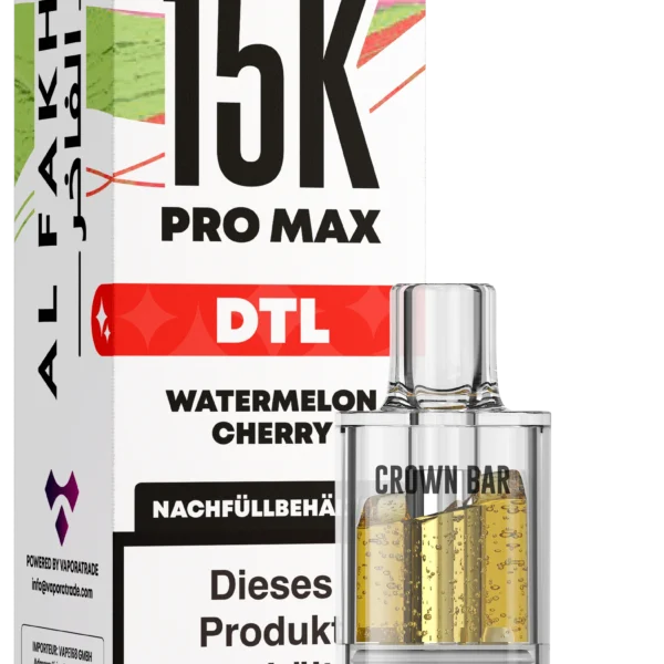 Al Fakher 15K Pro Max DTL Pod – Watermelon Cherry 6 mg Nikotin