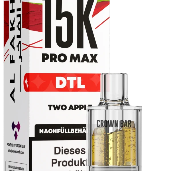 Al Fakher 15K Pro Max DTL Pod – Two Apple 6 mg Nikotin