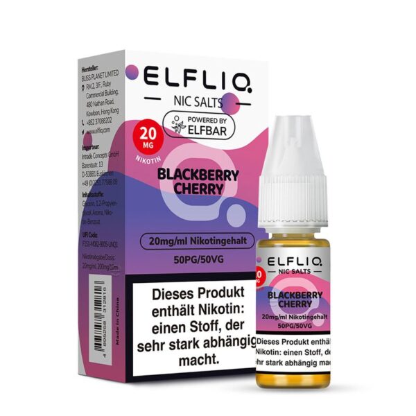 Elfliq Blackberry Cherry Liquid 20 mg/ml